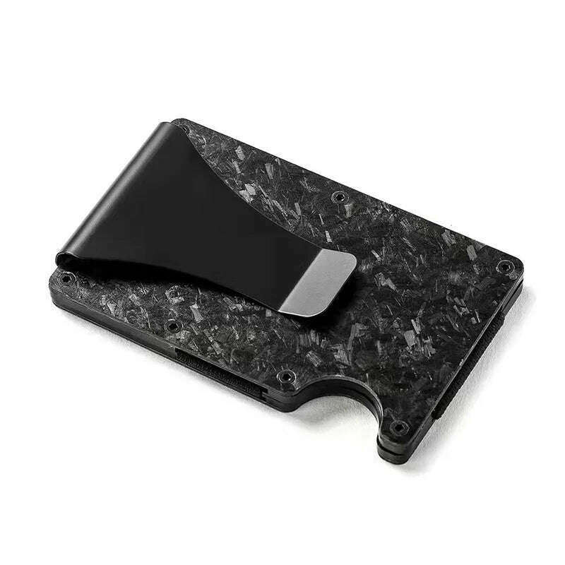 RFID Clip Metal Wallet Blocking Aluminum Minimalist Credit Card Holder Money Wallets 2024 All Color Slim Business Bank Id Case - KIMLUD