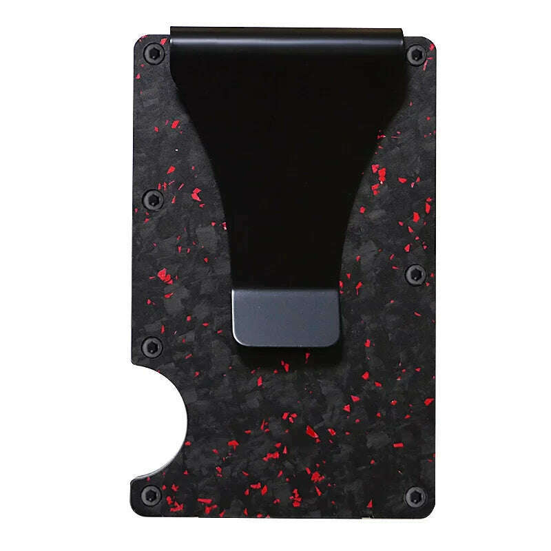 RFID Clip Metal Wallet Blocking Aluminum Minimalist Credit Card Holder Money Wallets 2024 All Color Slim Business Bank Id Case - KIMLUD