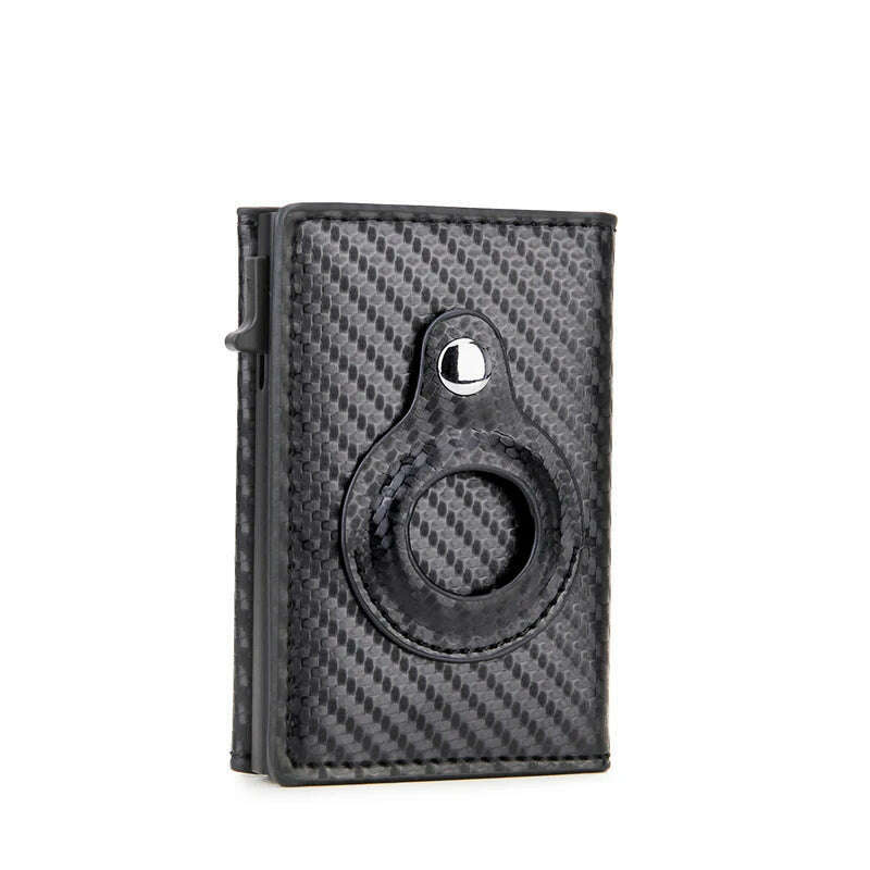Rfid Credit Card Holder Magnet Wallet for Apple Airtag Men ID Cardholder Case for Air Tag Smart Leather Minimalistic Wallet Bag - KIMLUD