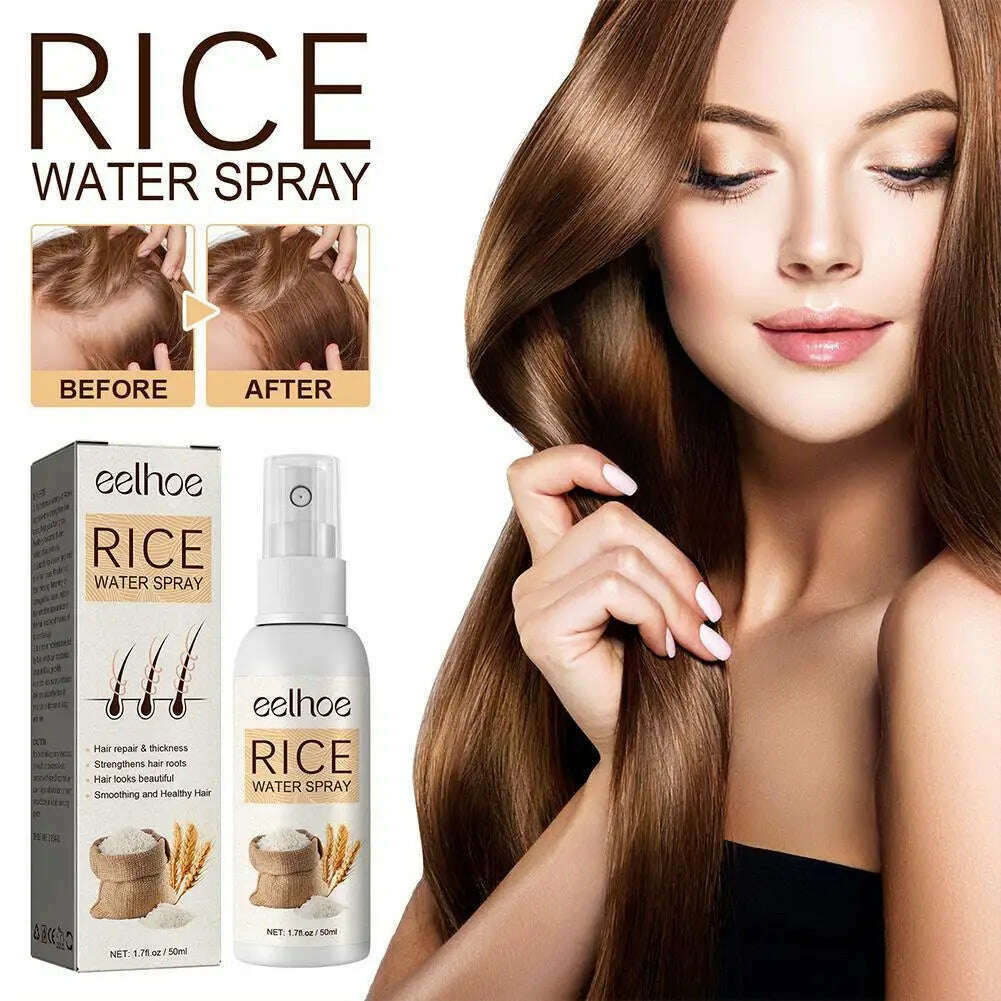 KIMLUD, Rice Dense Hair Spray Rice Water Spray Serum Snti-Hair Loss Seborrheic Hair Loss Repair Rice Shampoo For Men Women, KIMLUD Womens Clothes