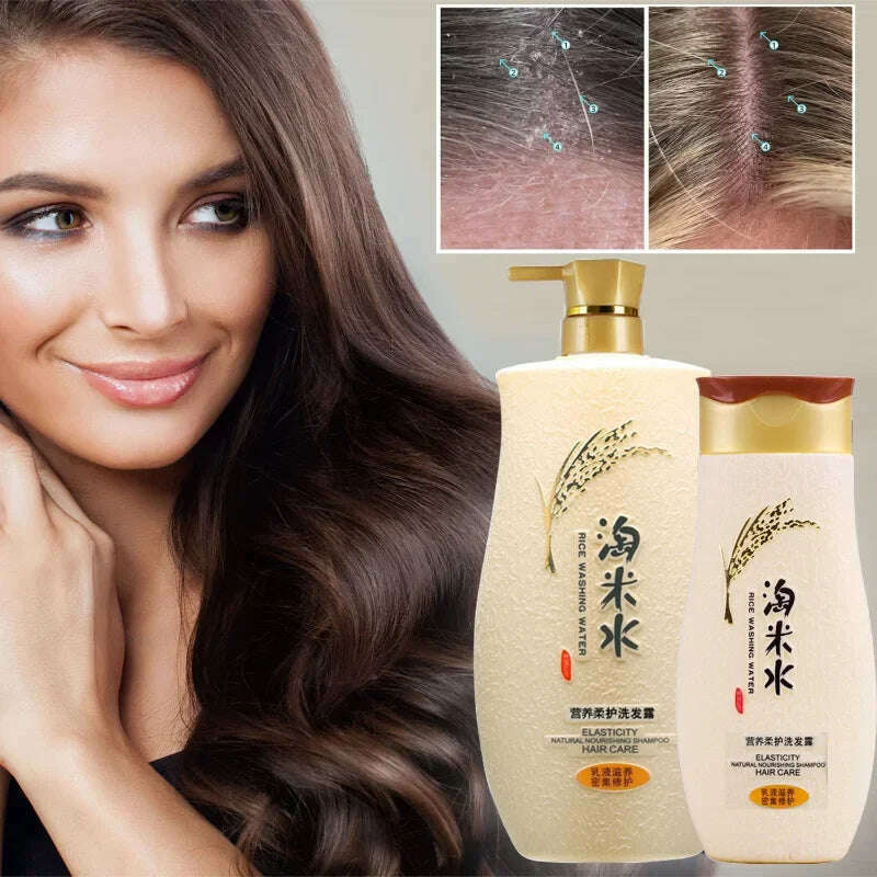 KIMLUD, Rice Water for Hair Growth Anti-dandruff Anti-itch Anti-hair Loss Prevent Thinning Restore Luster Repair Damaged Hair 750ml, KIMLUD Womens Clothes