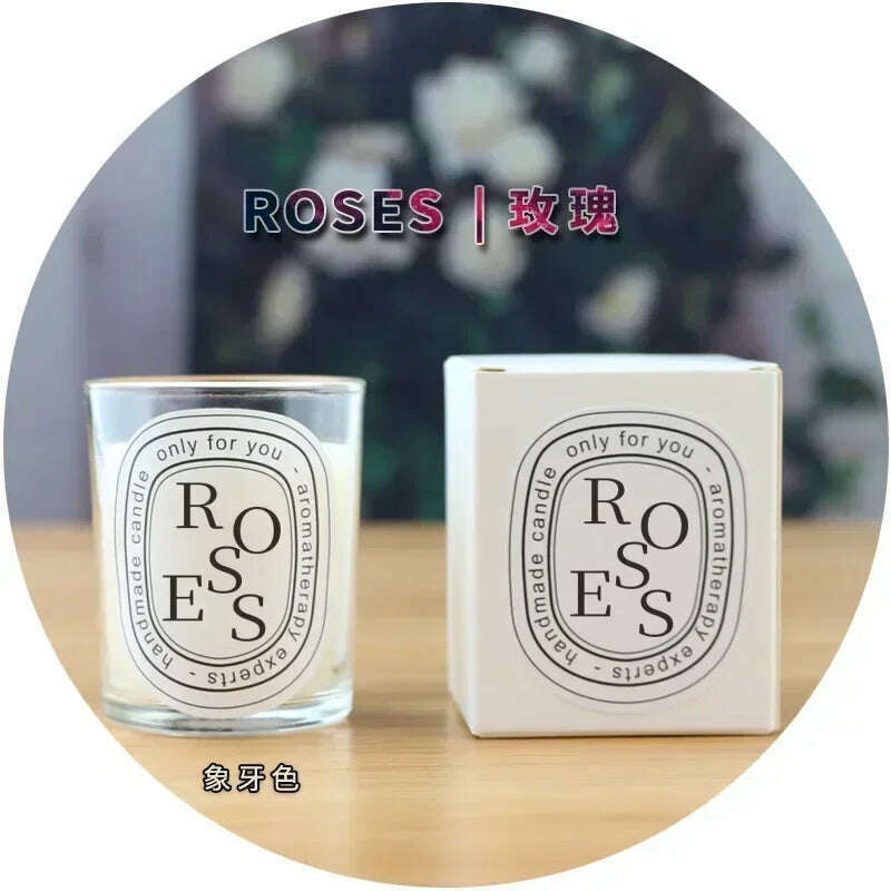 KIMLUD, Romantic Transparent Scented Fragrance Candle Light Gift Scented Aromatic Candles Guest Gift Candles Wedding Candles Candle Jar, ROSE, KIMLUD APPAREL - Womens Clothes