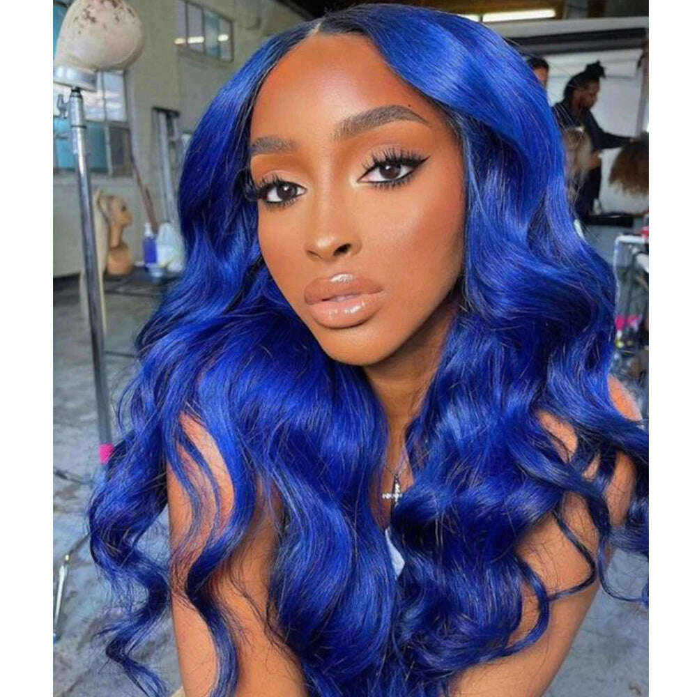 RONGDUOYI Cosplay Synthetic Lace Front Wigs Silver Grey Wig Synthetic Wavy Hair Lace Wigs For Women Heat Resistant Daily Used - KIMLUD