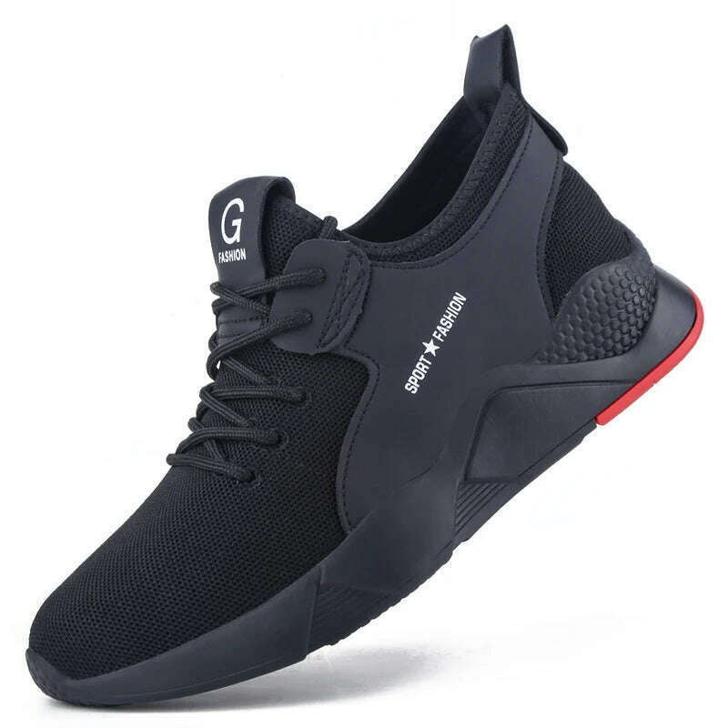 Safety Work Shoes Men Anti-Smashing Indestructible Steel Toe Cap Puncture-Proof shoes Lightweight Male Sofe Women Cosy Sneakers - KIMLUD