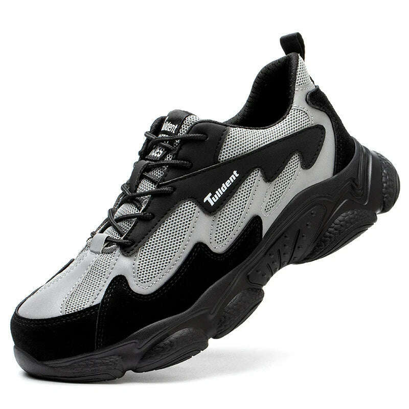 Safety Work Shoes Men Anti-Smashing Indestructible Steel Toe Cap Puncture-Proof shoes Lightweight Male Sofe Women Cosy Sneakers - KIMLUD