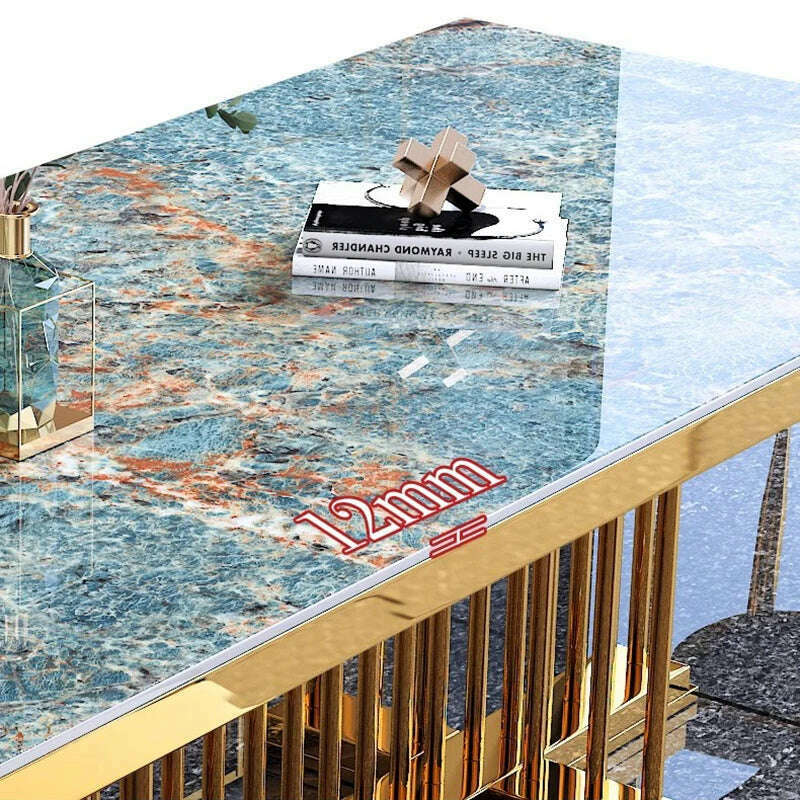 KIMLUD, Salon Marble Dining Table Coffee Hotel Garden Dressing Kitchen Dining Table Conference Luxury Mesa Comedor Balcony Furniture, KIMLUD Womens Clothes