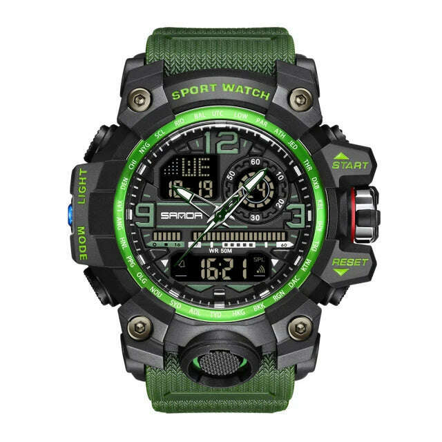 SANDA Brand G- Style Military Watch Men Digital Shock Sports Watches For Man Waterproof Electronic Wristwatch Mens 2024 Relogios - KIMLUD