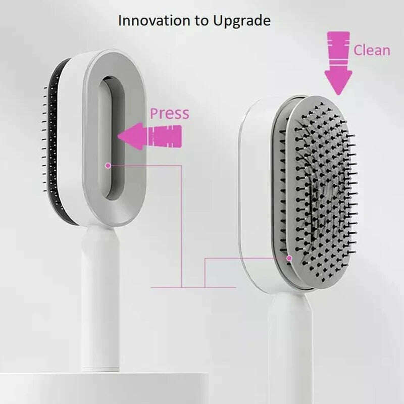 KIMLUD, Self Cleaning Hair Brush, 3D Air Cushion Hair Brushes for Women, Airbag Massage Combs for Women, Hair Brush for Thick Hair, KIMLUD Womens Clothes