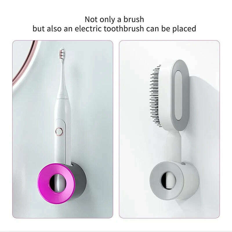 KIMLUD, Self Cleaning Hairbrush Women Hair Brush One-key Cleaning Hair Loss Airbag Scalp Massage Comb Anti-Static Hairbrush Dropshipping, KIMLUD Womens Clothes