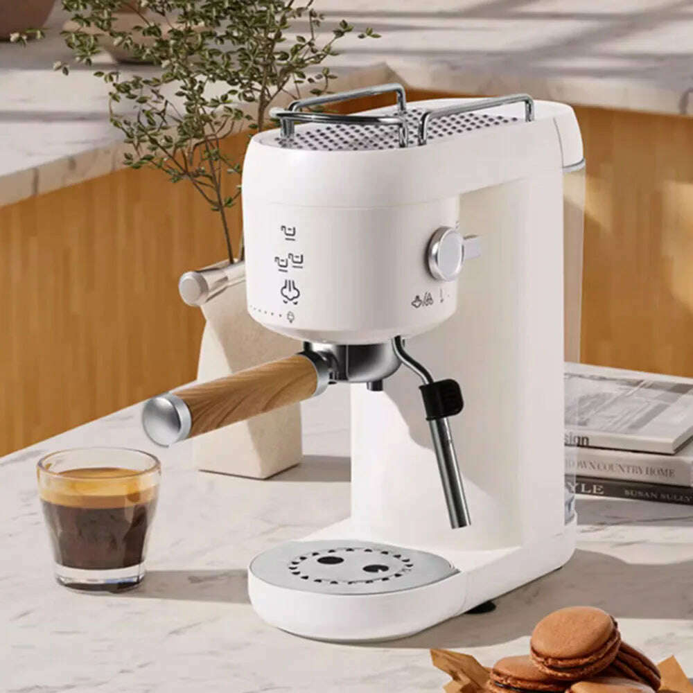 KIMLUD, Semi-automatic Siphon Type Italian Espresso Coffee Machine Household Milk Foam Machine Small Electric Coffee Maker Easy Cleaning, KIMLUD Womens Clothes