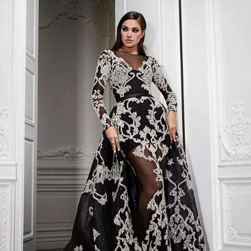KIMLUD, Sexy Evening Party Night Long Dress Women Floor-Length Big Swing Bronzing Banquet Wedding Dance Prom Vestidos 2022 White Dress, KIMLUD Womens Clothes