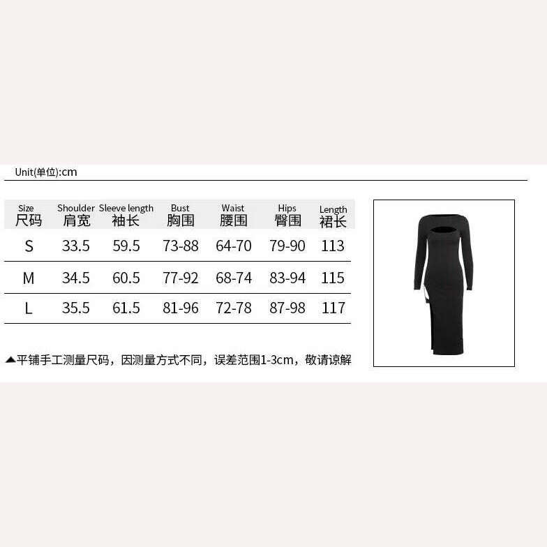 Sexy Maxi Dress Temperament Sexy Chest Hollow Leggings Split Fork Bag Hip Midi Dress Vestidos Korean Clothes for Women платье - KIMLUD