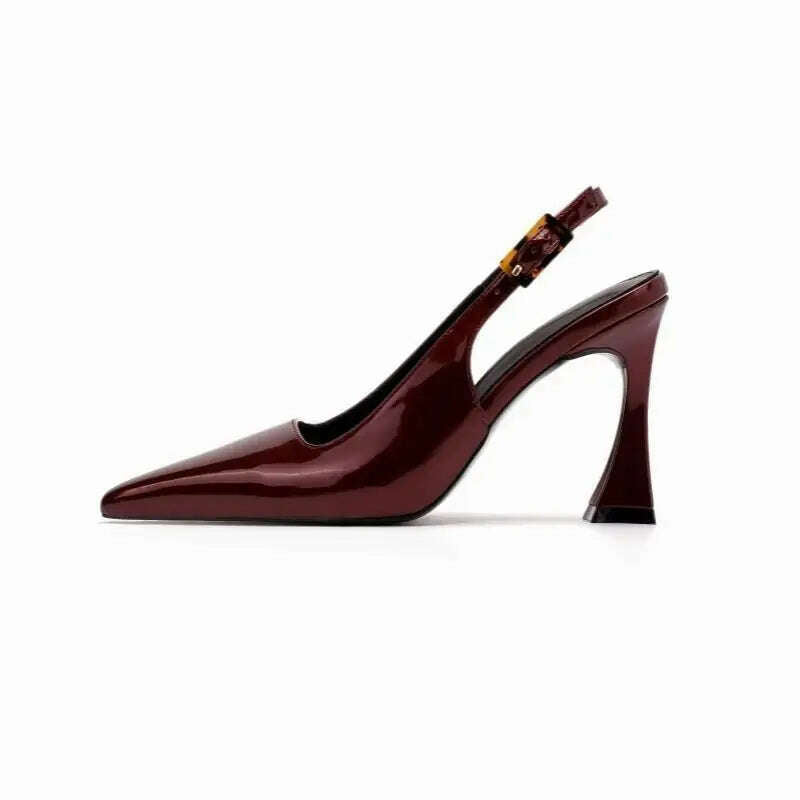 KIMLUD, Sharp Pointed Niche Women Shoe 2025 Fashion New Women High Heel Versatile Simple Single Shoes Trendy Temperament Women's Sandals, KIMLUD Womens Clothes