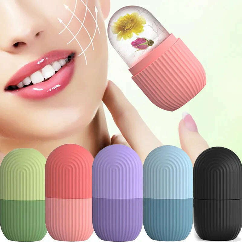 KIMLUD, Silicone Ice Cube Trays Beauty Lifting Ice Ball Face Massager Contouring Eye Roller Facial Treatment Reduce Acne Skin Care Tool, KIMLUD Womens Clothes
