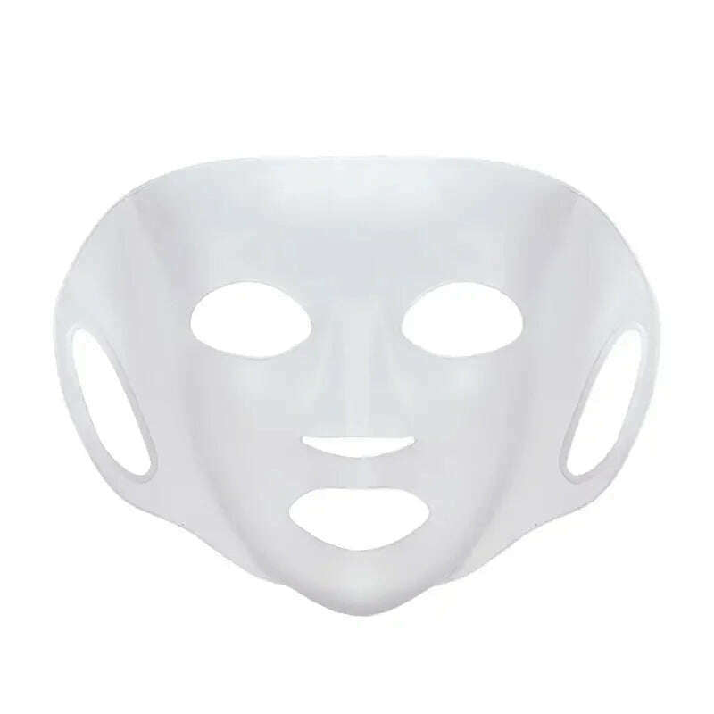 Silicone Mask For Nourishing Skin - Silicone Mask Cover Reusable, 3D Anti-Evaporation Face Sheet Mask Protective Case - KIMLUD