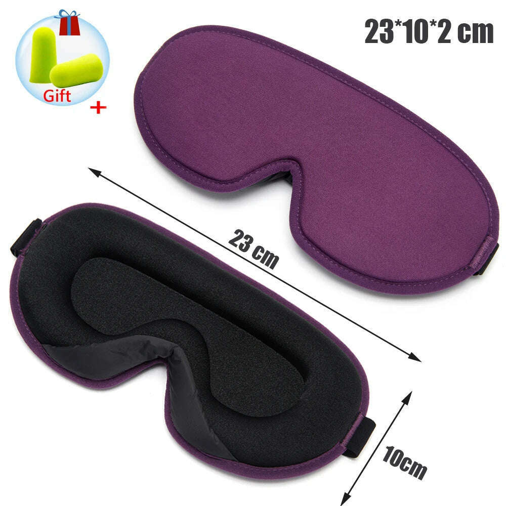 KIMLUD, Silk Sleeping Mask Soft Smooth Sleep Mask For Eyes Travel Shade Cover Rest Relax Sleeping Blindfold Eye Cover Sleeping Aid, A-Purple(Silk Mask), KIMLUD Womens Clothes