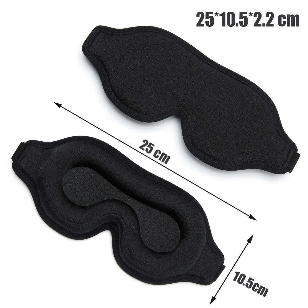 Silk Sleeping Mask Soft Smooth Sleep Mask For Eyes Travel Shade Cover Rest Relax Sleeping Blindfold Eye Cover Sleeping Aid - KIMLUD