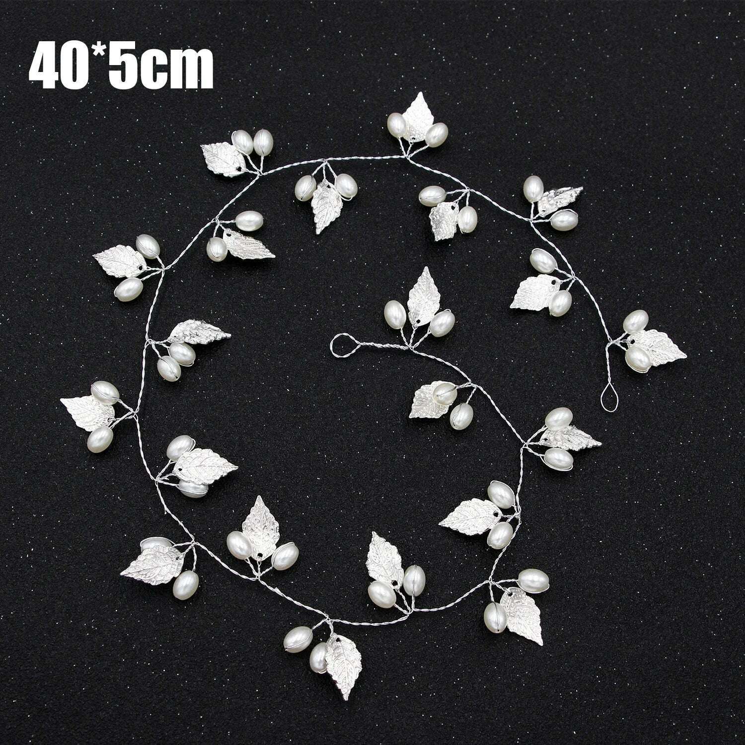 Silver Color Pearl Rhinestone Wedding Hair Combs Hair Accessories for Women Accessories Hair Ornaments Jewelry Bridal Headpiece - KIMLUD