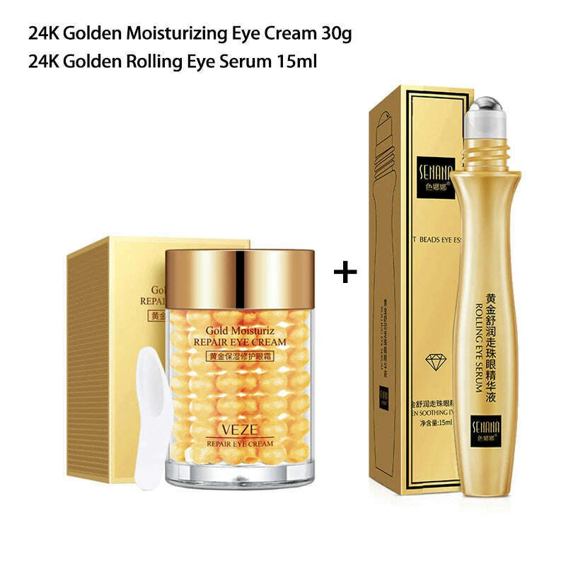 KIMLUD, Skincare Set Snail Cream Collagen Cream Anti Aging Whiten Skin Face Cream Fade Dark Eye Circles Remove Eye Bags Eye Serum, SET 4, KIMLUD Womens Clothes