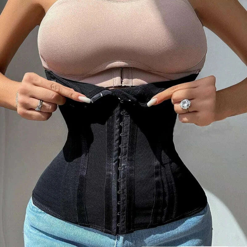 Slimming Waist Trainer Mesh Body Shaper Fajas Colombian Girdles Postpartum Tummy Control Belt Corset Weight Loss Shapewear Strap