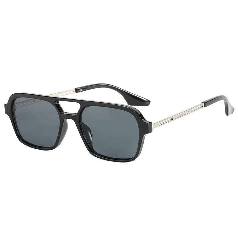 KIMLUD, Small Frame Square Sunglasses Woman Brand Designer Fashion Luxury Sun Glasses Female Vintage Hollow Leopard Blue Oculos De Sol, KIMLUD Womens Clothes