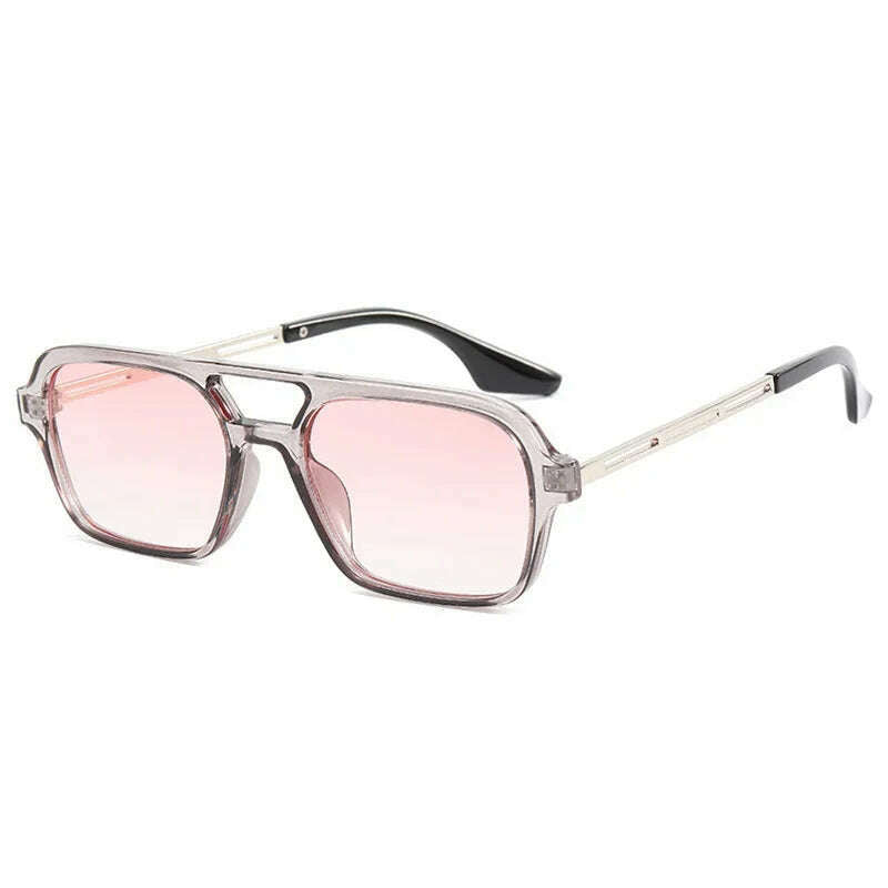 KIMLUD, Small Frame Square Sunglasses Woman Brand Designer Fashion Luxury Sun Glasses Female Vintage Hollow Leopard Blue Oculos De Sol, Gray Pink / Other, KIMLUD APPAREL - Womens Clothes