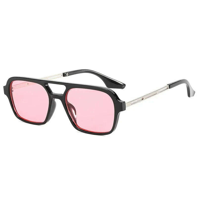KIMLUD, Small Frame Square Sunglasses Woman Brand Designer Fashion Luxury Sun Glasses Female Vintage Hollow Leopard Blue Oculos De Sol, Black Pink / Other, KIMLUD APPAREL - Womens Clothes