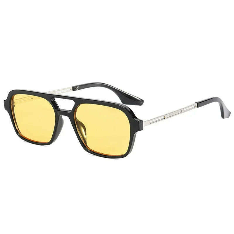KIMLUD, Small Frame Square Sunglasses Woman Brand Designer Fashion Luxury Sun Glasses Female Vintage Hollow Leopard Blue Oculos De Sol, KIMLUD Womens Clothes