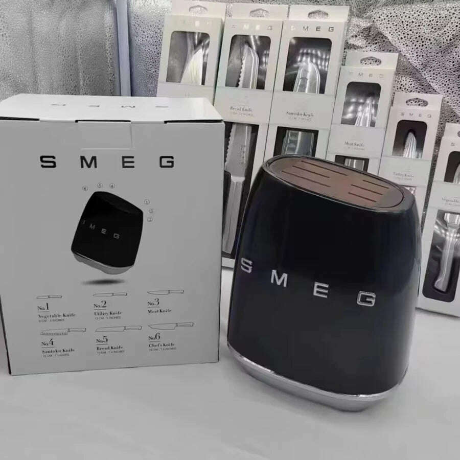 KIMLUD, Smeg Vacuum cup Luxury Retro Design Knife Holder Not Include Knives High-quality Kitchen Tool Kitchenware Carrier Home Water cup, KIMLUD Womens Clothes