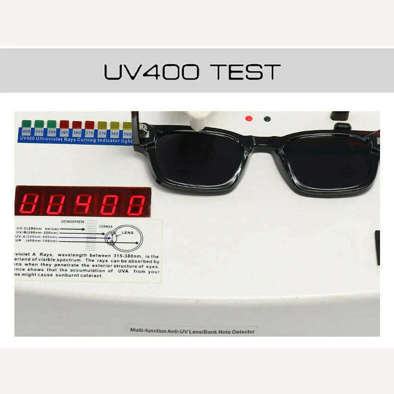 KIMLUD, SO&EI Retro Square Sunglasses Women Fashion Brand Designer Gradient Shades UV400 Men Trending Rivets Punk Sun Glasses, KIMLUD Womens Clothes