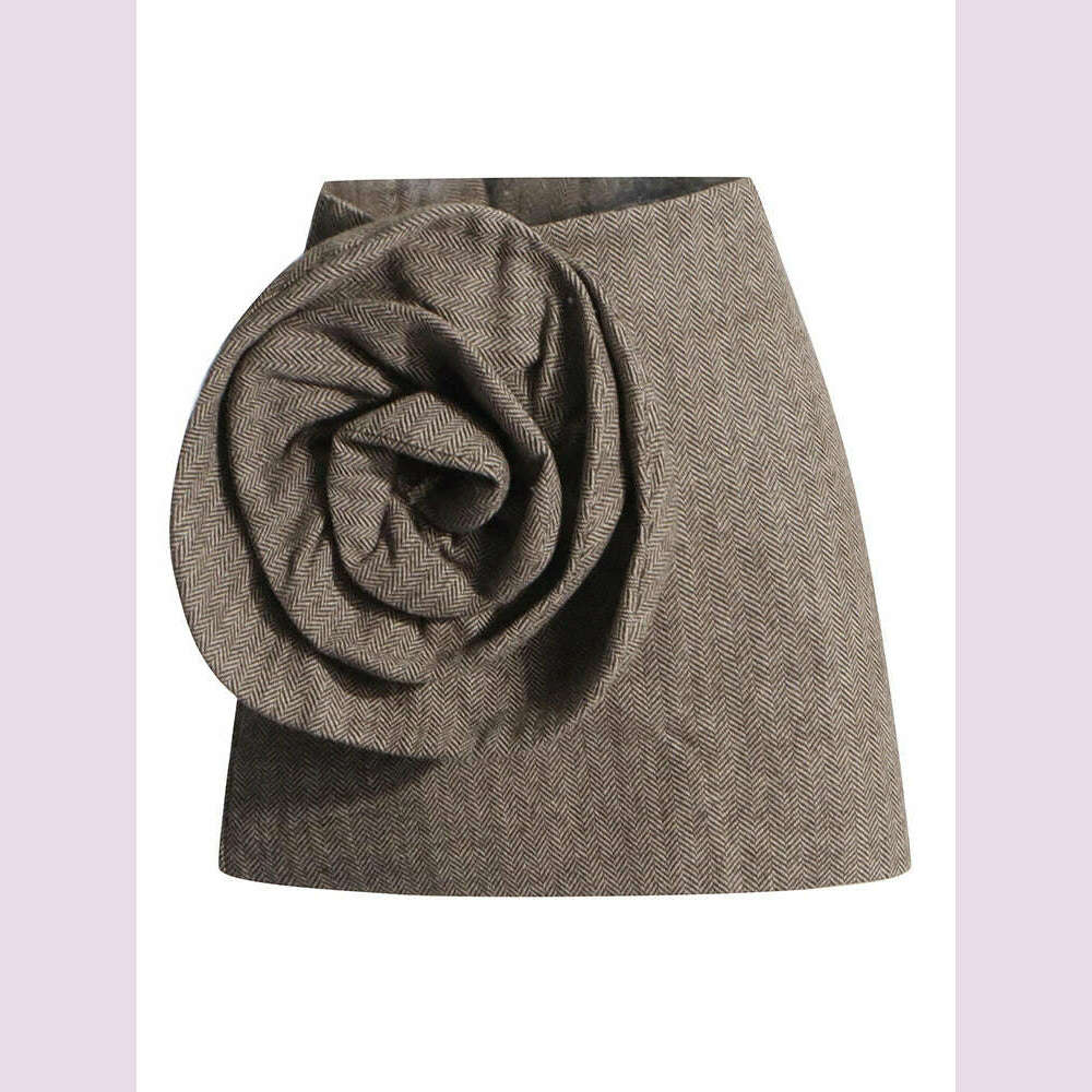 Solid Bodycon Skirts For Women High Waist Patchwork Appliques Folds Slimming Vintage A Line Summer Mini Skirt Female - KIMLUD
