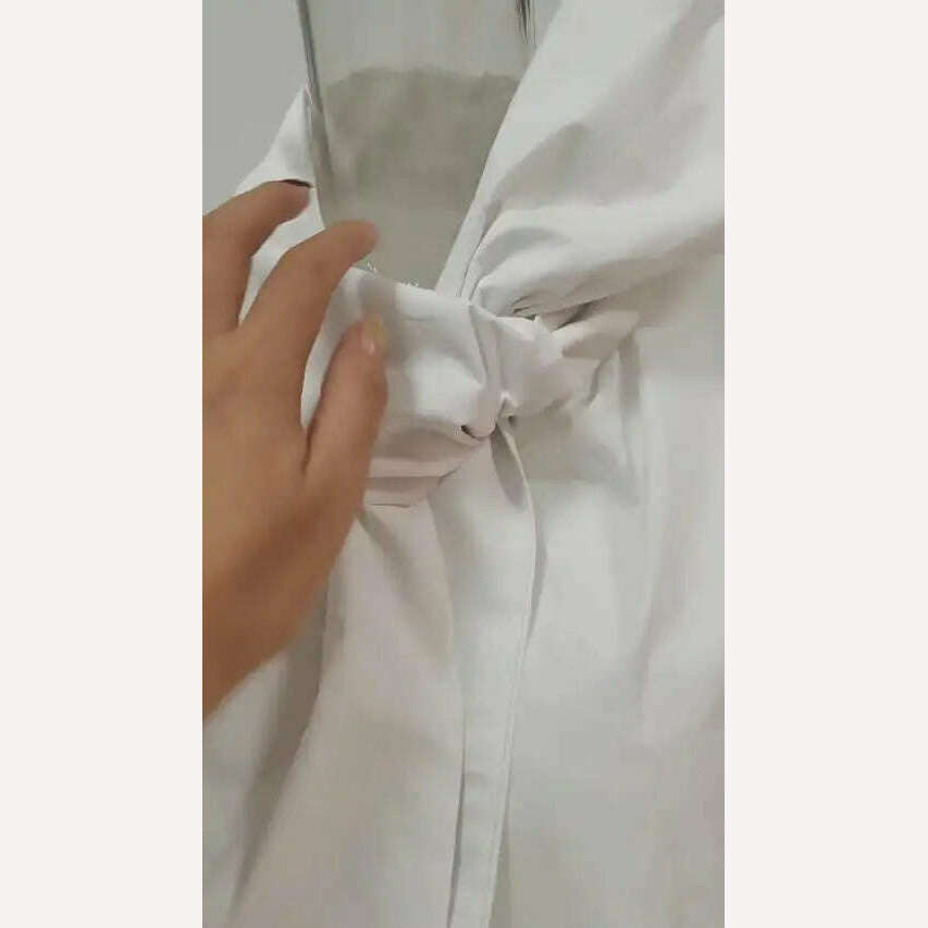 KIMLUD, Solid Color Fashion Shirts Scarf Collar Loose Comfort Shirt Women Spring 2024 New Women Elegant Temperament Long Sleeve Tops, KIMLUD Womens Clothes