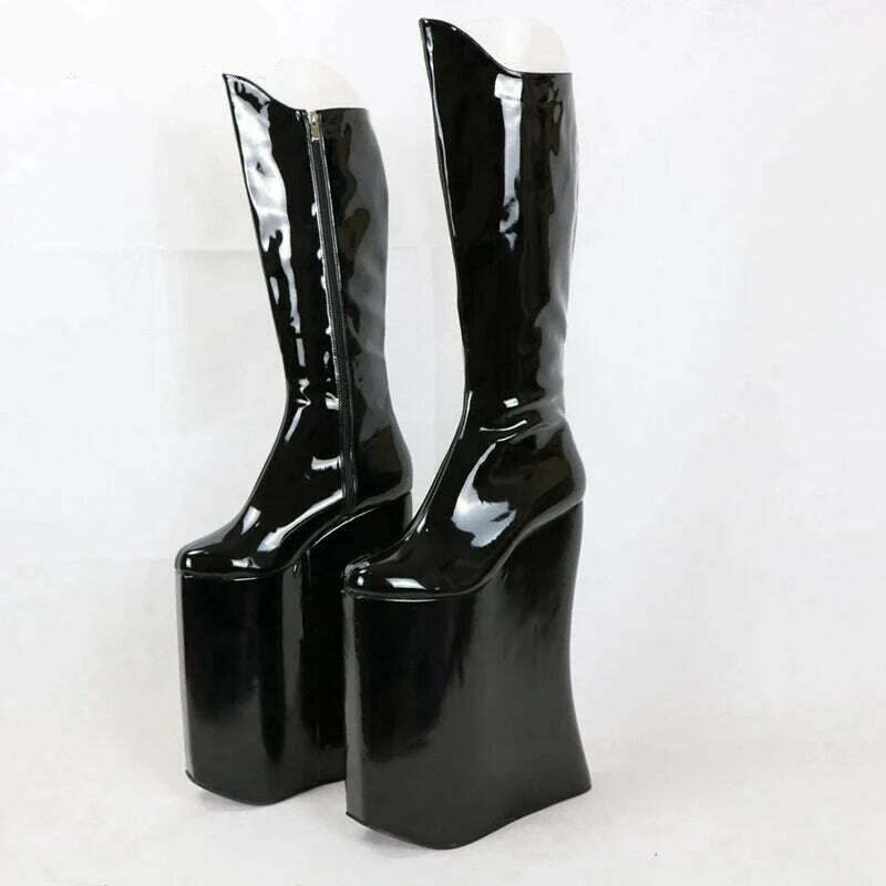 KIMLUD, Sorbern Customized Drag Queen Boots Women Unisex 30Cm High Heel Knee High Ladygaga Insperied Boot Ladies Platform Shoes, KIMLUD Women's Clothes