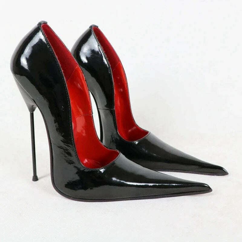 Sorbern Long Pointy Toes Women Pumps Big Size Stilettos High Heels 14Cm 16Cm 18Cm Sm Sissy Boy Shoes Couples Heels - KIMLUD