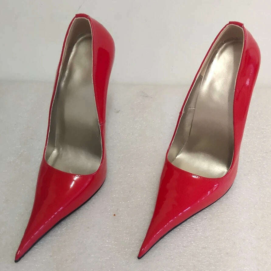 Sorbern Long Pointy Toes Women Pumps Big Size Stilettos High Heels 14Cm 16Cm 18Cm Sm Sissy Boy Shoes Couples Heels - KIMLUD