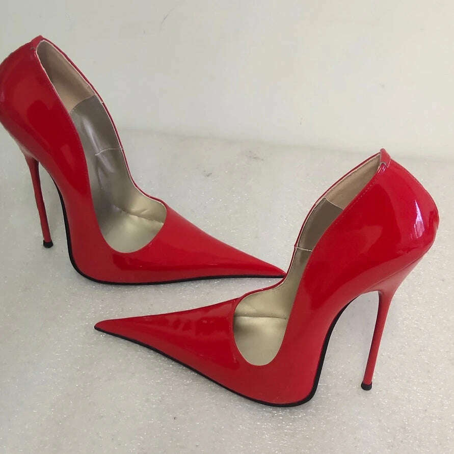 Sorbern Long Pointy Toes Women Pumps Big Size Stilettos High Heels 14Cm 16Cm 18Cm Sm Sissy Boy Shoes Couples Heels - KIMLUD