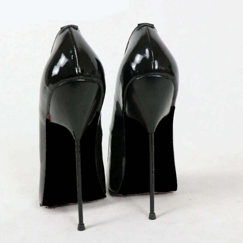 KIMLUD, Sorbern Long Pointy Toes Women Pumps Big Size Stilettos High Heels 14Cm 16Cm 18Cm Sm Sissy Boy Shoes Couples Heels, KIMLUD Womens Clothes