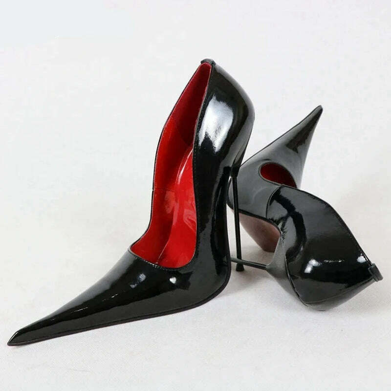 Sorbern Long Pointy Toes Women Pumps Big Size Stilettos High Heels 14Cm 16Cm 18Cm Sm Sissy Boy Shoes Couples Heels - KIMLUD