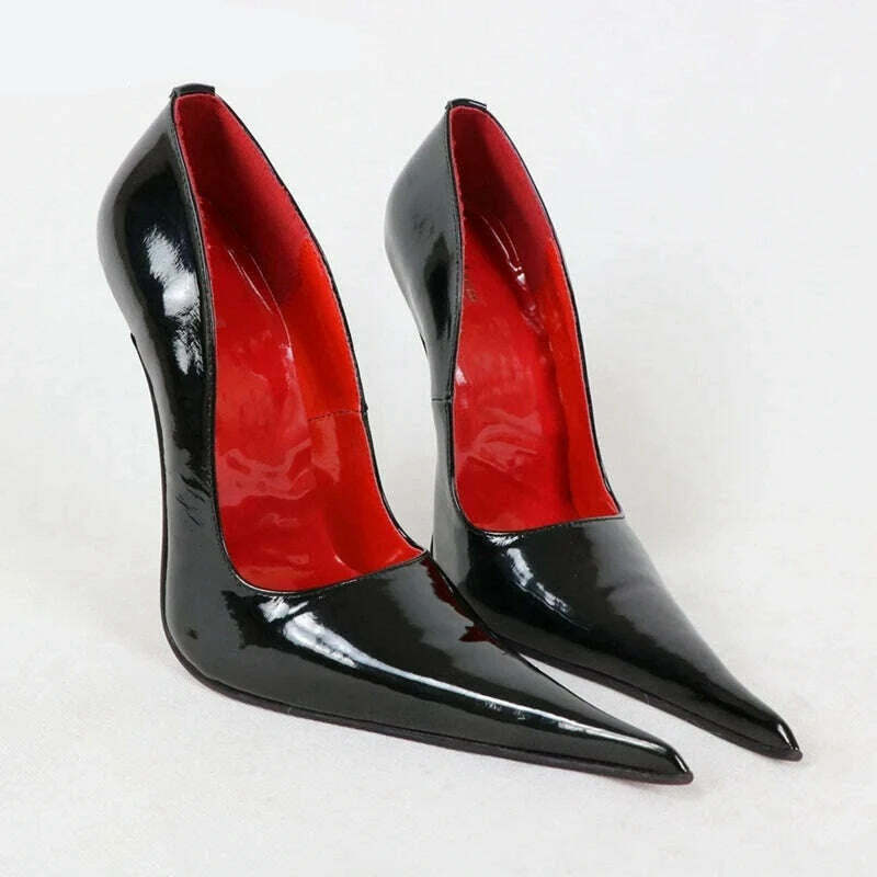 Sorbern Long Pointy Toes Women Pumps Big Size Stilettos High Heels 14Cm 16Cm 18Cm Sm Sissy Boy Shoes Couples Heels - KIMLUD