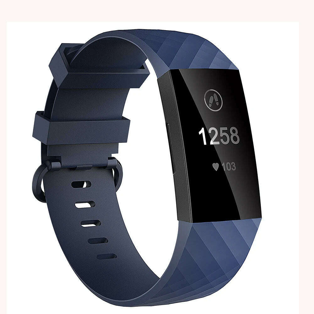 Sport Band For Fitbit Charge 3 / Fitbit Charge 4 Strap Soft TPU Wristband Bracelet Replacement Belt For Charge3 SE Band Correa - KIMLUD