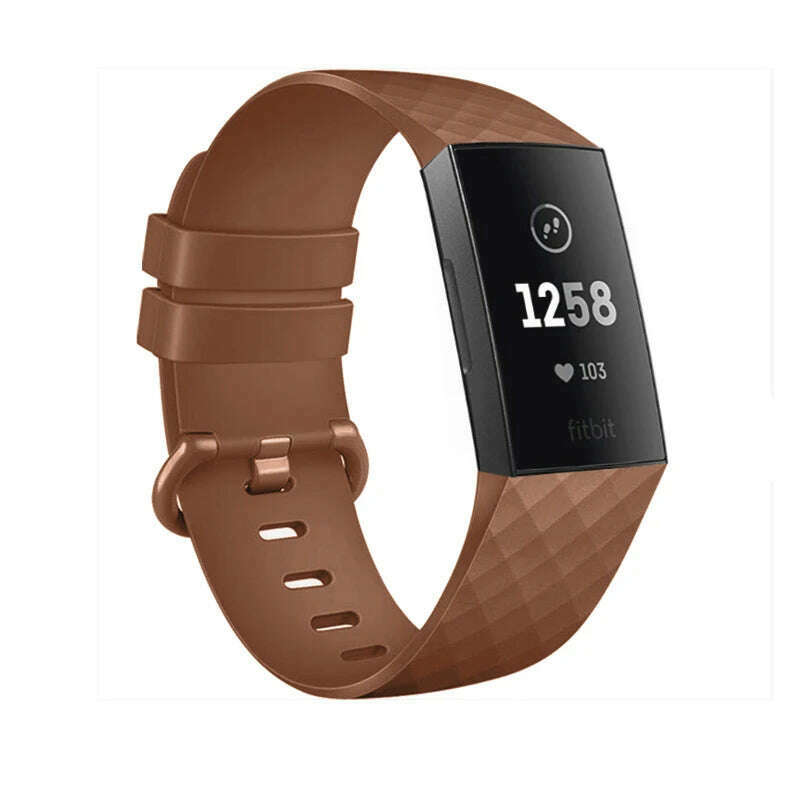 Sport Band For Fitbit Charge 3 / Fitbit Charge 4 Strap Soft TPU Wristband Bracelet Replacement Belt For Charge3 SE Band Correa - KIMLUD