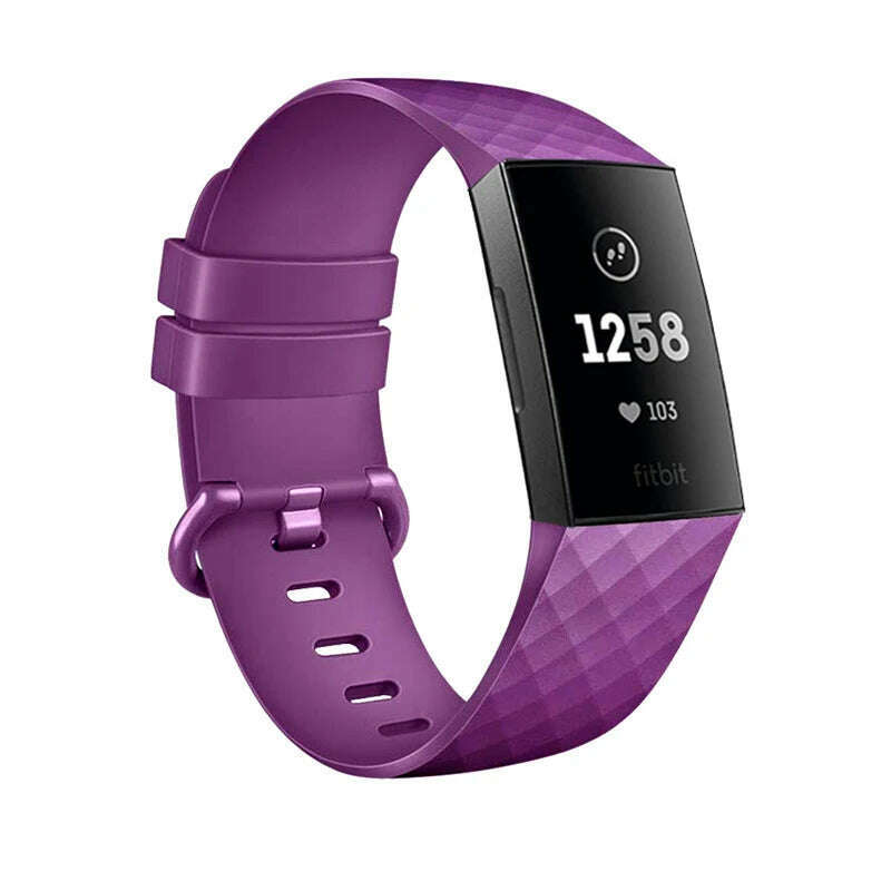 Sport Band For Fitbit Charge 3 / Fitbit Charge 4 Strap Soft TPU Wristband Bracelet Replacement Belt For Charge3 SE Band Correa - KIMLUD