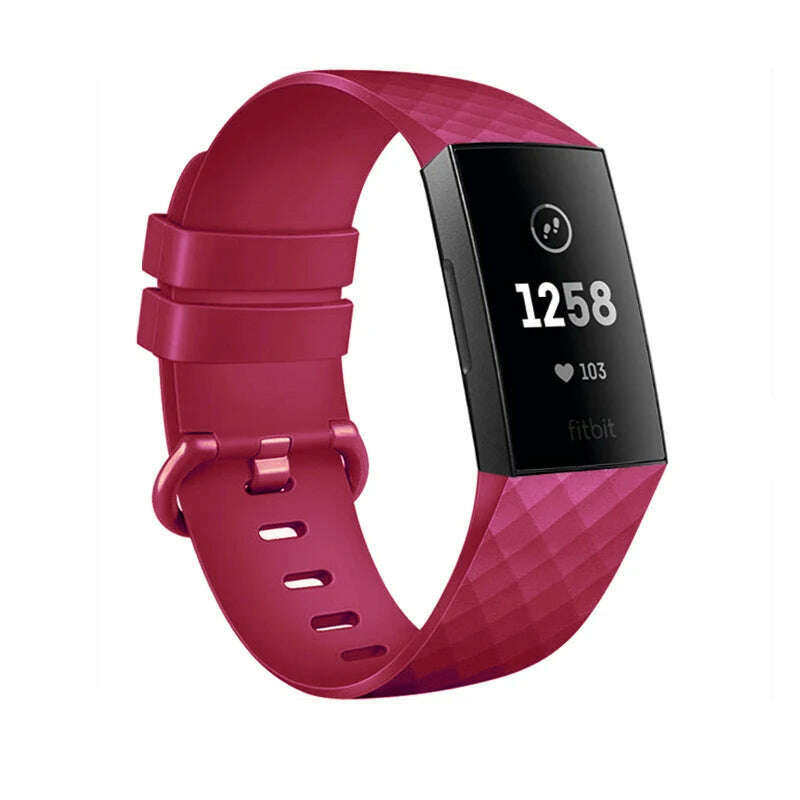 Sport Band For Fitbit Charge 3 / Fitbit Charge 4 Strap Soft TPU Wristband Bracelet Replacement Belt For Charge3 SE Band Correa - KIMLUD