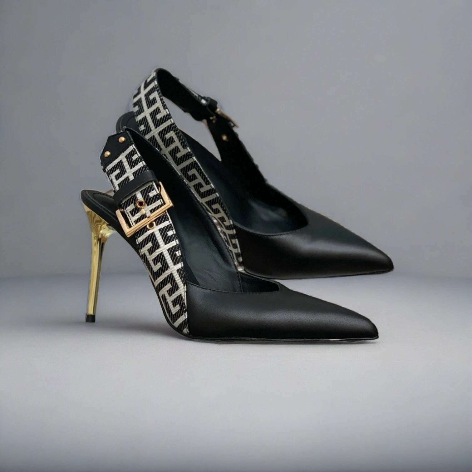 KIMLUD, Spring Autumn Women Women Pumps Fashion Genuine Leather Summer Sandals Super High Heels Print Pumps Slingbacks Party Dress Shoes, as show 1 / 40, KIMLUD APPAREL - Womens Clothes