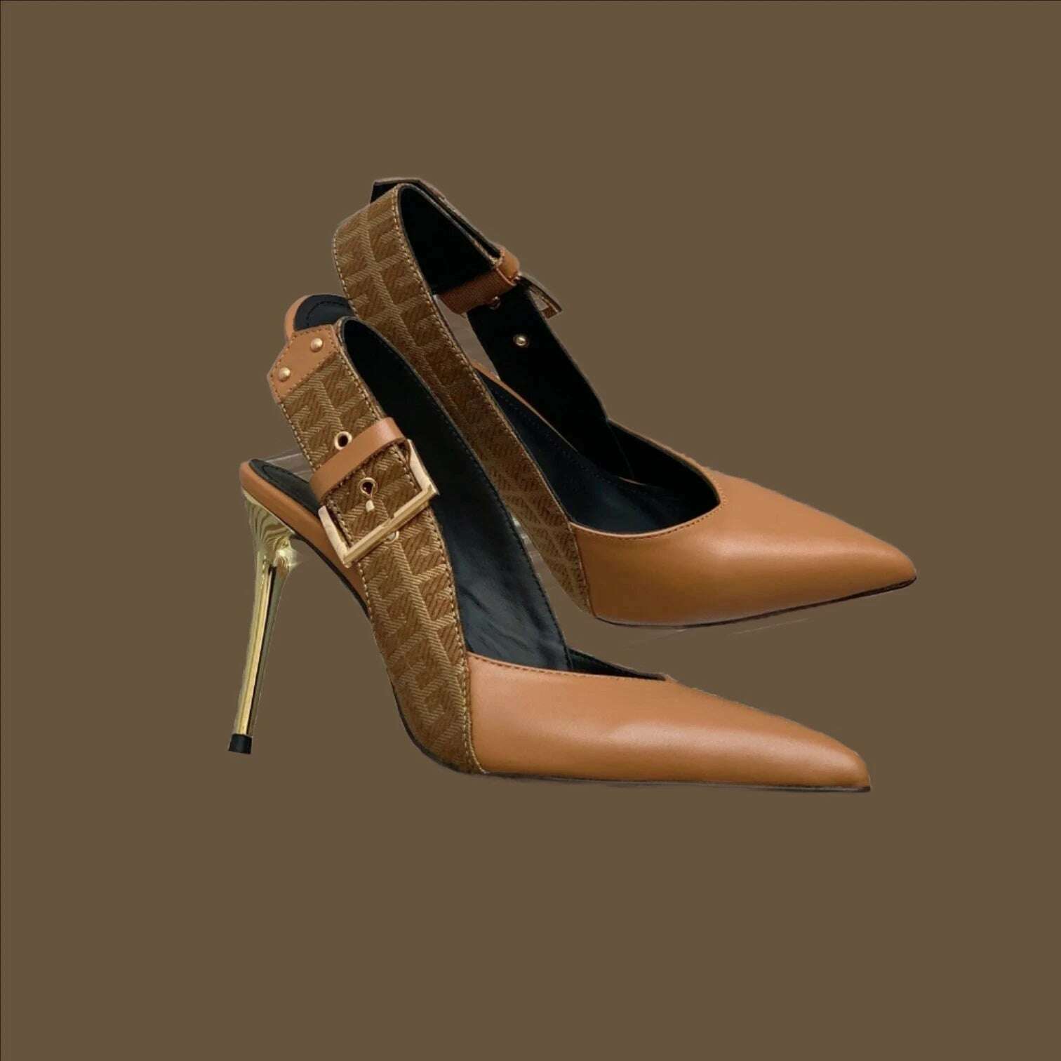 KIMLUD, Spring Autumn Women Women Pumps Fashion Genuine Leather Summer Sandals Super High Heels Print Pumps Slingbacks Party Dress Shoes, as show / 42, KIMLUD Womens Clothes
