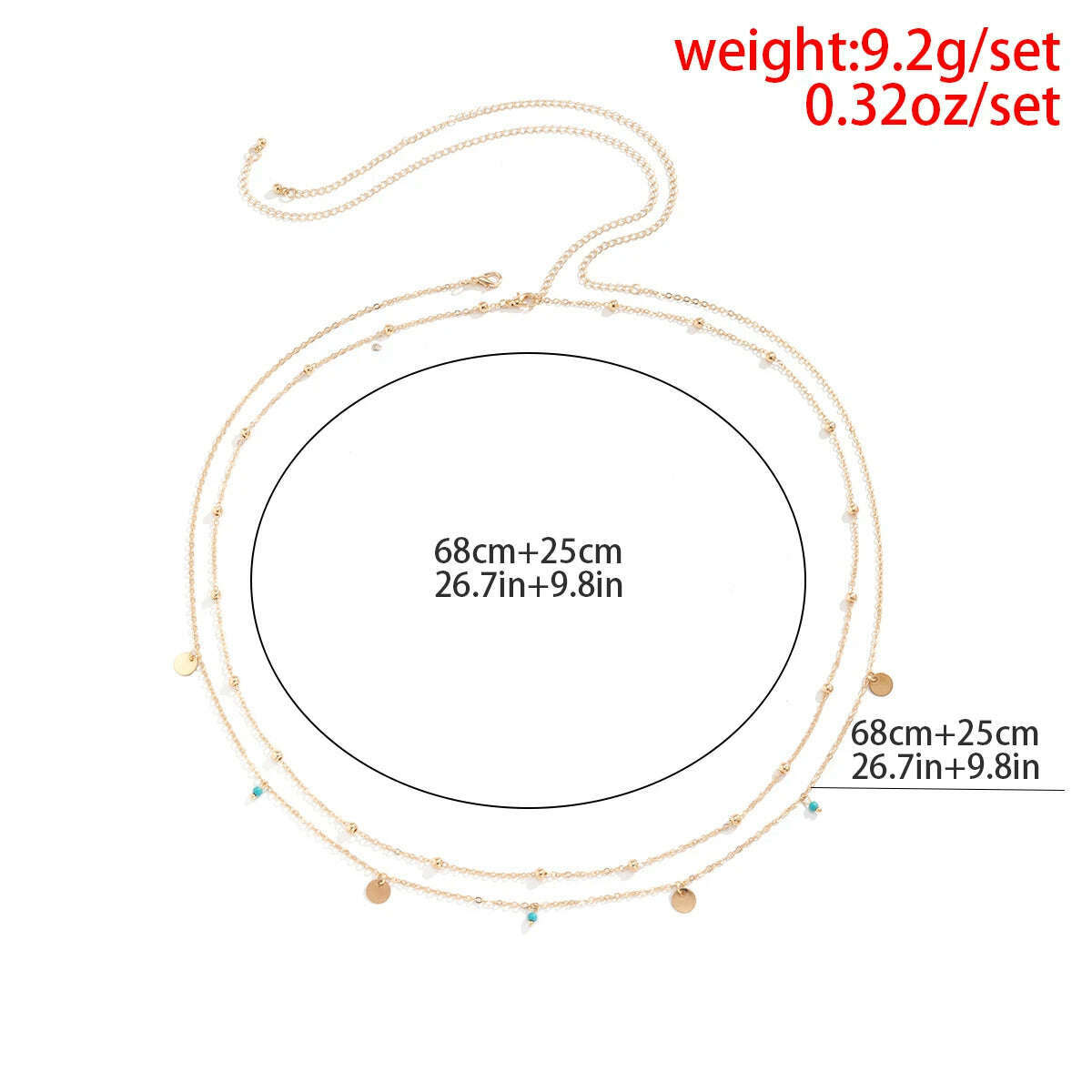 Spring Summer New Boho Minimalism Multilayer Waist Beads For Women Fashion Geometric Sequins Belly Chain Sexy Body Chain Jewelry - KIMLUD