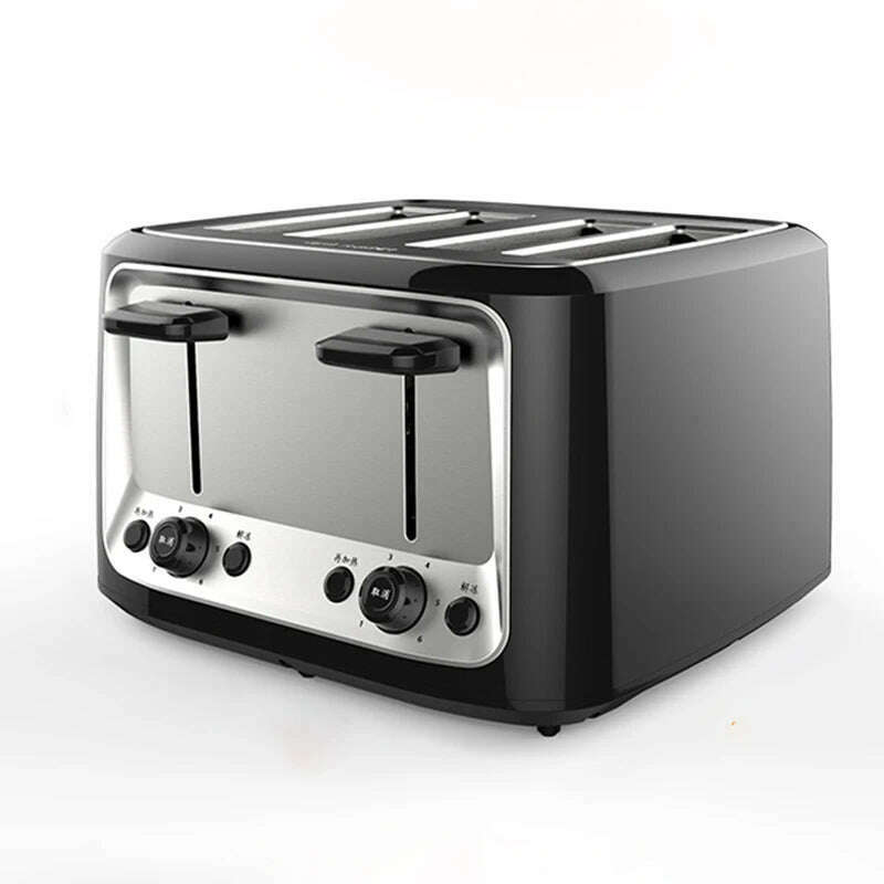 Stainless steel electric toaster household automatic baking bread make