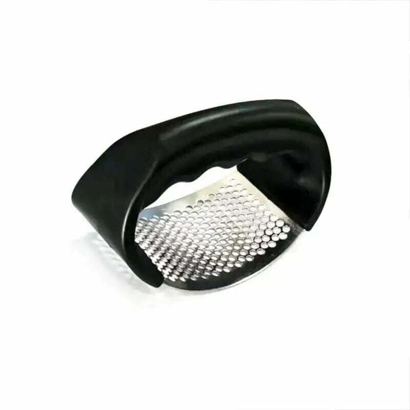 Stainless Steel Garlic Press Manual Arc Garlic Masher Creative Ginger Garlic Chopping Tools Handheld Crusher Kitchen Gadgets - KIMLUD