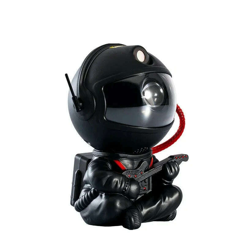 KIMLUD, Starry Sky Projector LED Night Light, Astronaut Lamp Star Light, Rotation Ceiling Lamp Decoration For Bedroom Decor Gift, Play Guitar-Black, KIMLUD APPAREL - Womens Clothes