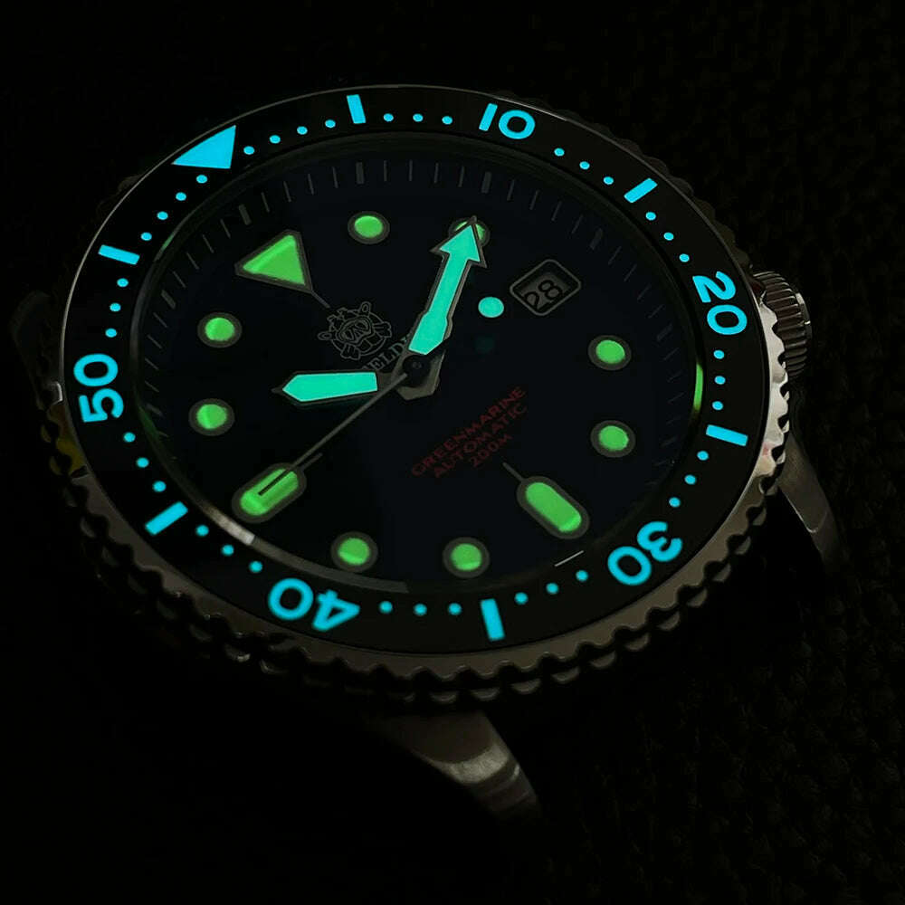 STEELDIVE SD1996 Men's Dive Watch NH35 Automatic Mechanical Men's Watch Luminous Ceramic Bezel Diver watch men watches Sapphire - KIMLUD